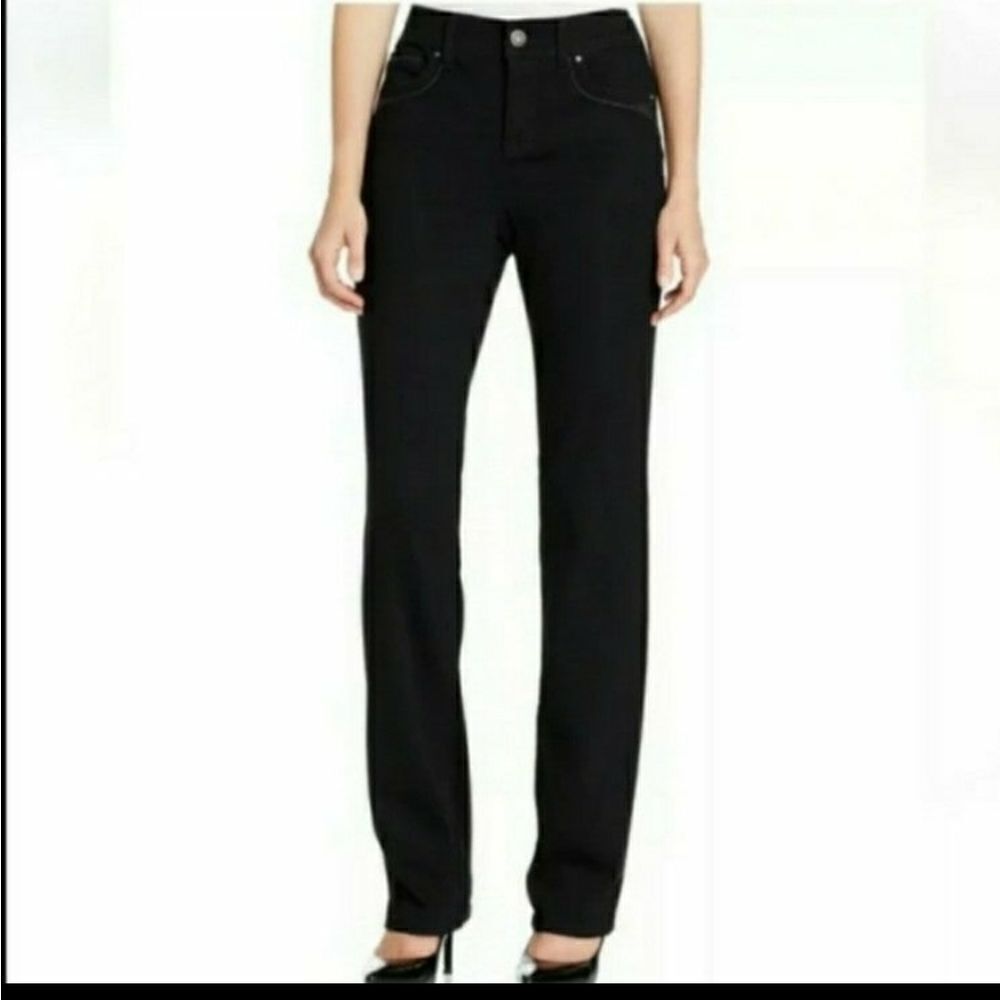Style & Co High Rise Tummy Control Straight-Leg Jeans sz 24WP=42×27